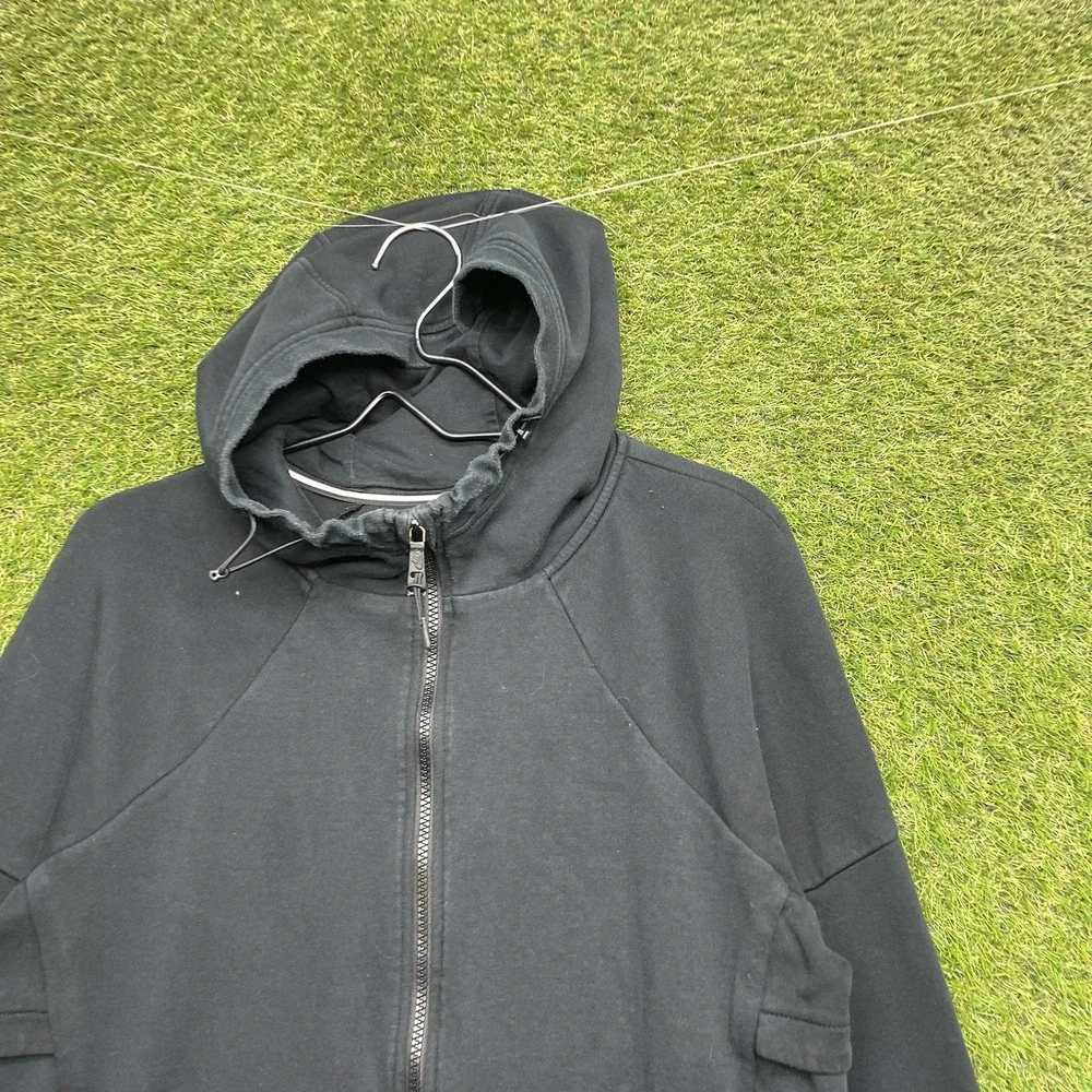 Nike Tech Fleece Hoodie Womens Medium Scuba Hood Black Zip Up 806329-010